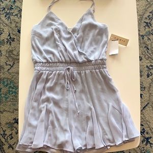 Periwinkle Row A Romper